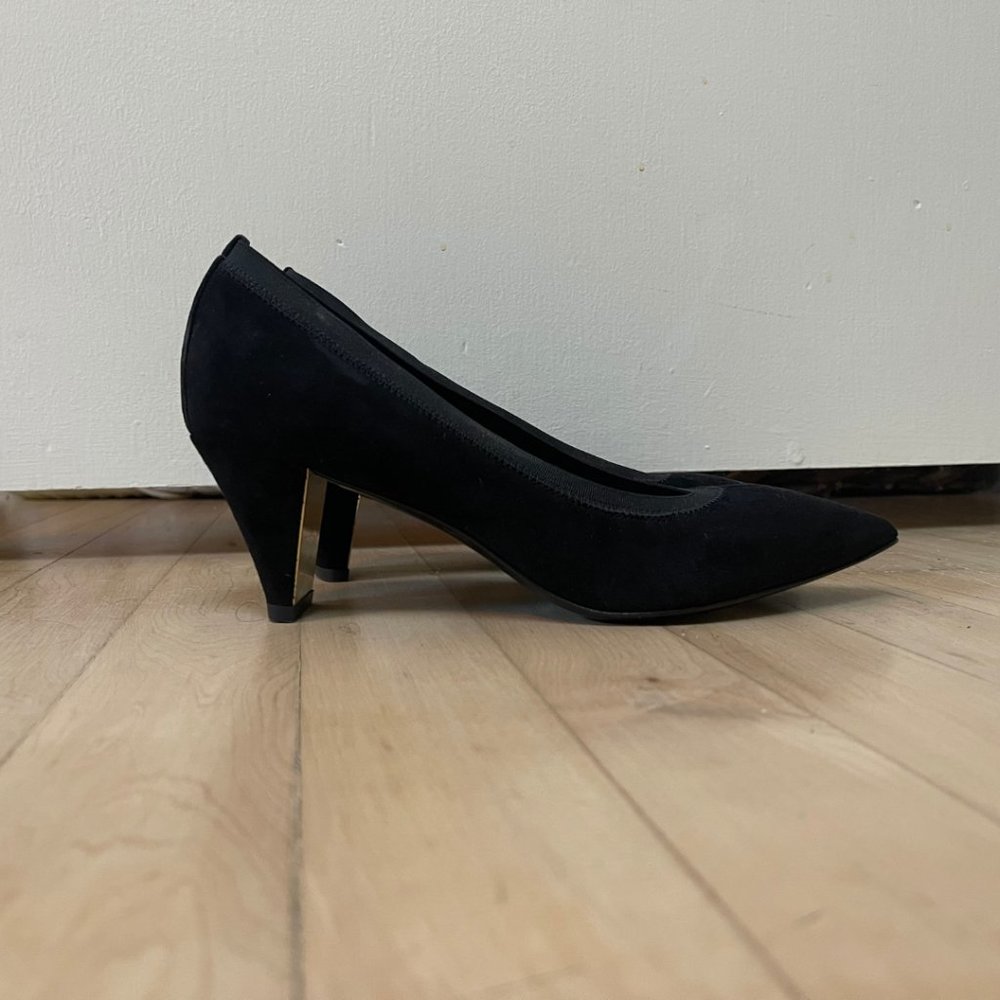 New Marion Parke Womens Ellie Black Pointed Toe Heels